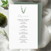 Rustikales Rosmarin-Menü für Hochzeiten