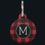 Rustikales Rot-Schwarz-Buffalo-Kariertes Muster Mo Tiermarke<br><div class="desc">Ein robustes und maskulines Design mit einem Bereich für Monogramme. Ein klassisches,  traditionelles Muster,  das es schon seit Jahren gibt. Wenn Sie das Kunstwerk anpassen oder den Schriftart ändern möchten,  können Sie auf den Bereich anpassen klicken. Dies führt Sie zum Design-Tool,  mit dem Sie viele Änderungen vornehmen können.</div>
