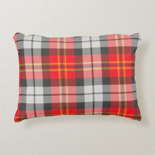 Rustikales Rot- und Grün-Tartan-Karo-Wurfkissen -  Dekokissen