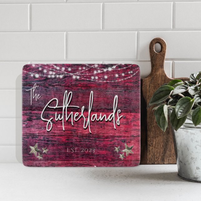 Rustikales Rotholz nach Jahrgang Schneidebrett (Von Creator hochgeladen)