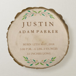 Rustikales, rustikales, runder Kinderpilz Rundes Kissen