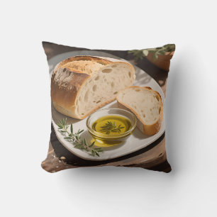 Rustikales Sauerteigbrot Olivenöl Kissen