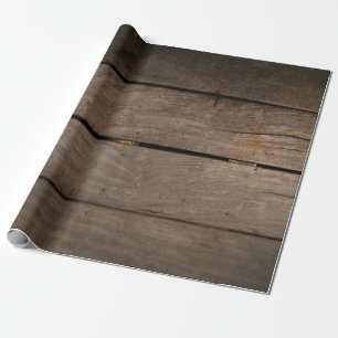 Rustikales Scheunenholz Geschenkpapier
