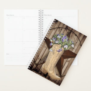 rustikales Scheunenholz Wildblume Western Cowgirl Planer
