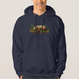 Rustikales Schlafbär Wildlife Hooded Sweatshirt