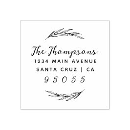 Rustikales Schreiben und benutzerdefinierte Name d Gummistempel