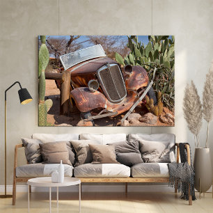 Rustikales Schrottauto in Namibia Solitaire Foto Poster