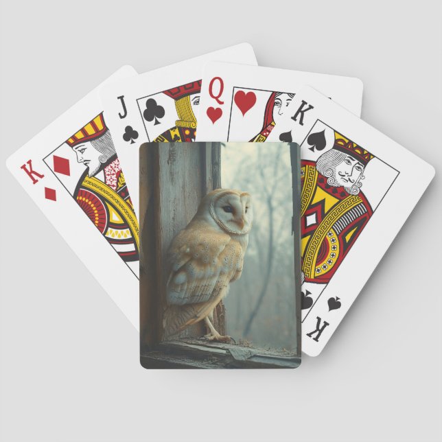 Rustikales Schüssel in der Fensterkunst Spielkarten (Rückseite)