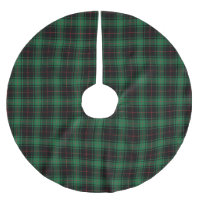 Rustikales, schwarz-grünes kariertes Tartan-Muster