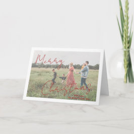 Rustikales Script-Foto Modernes Weihnachten