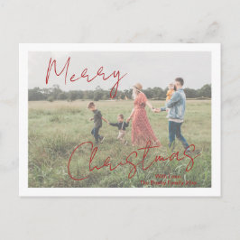 Rustikales Script-Foto Modernes Weihnachten