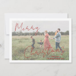 Rustikales Script-Foto Modernes Weihnachten