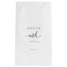 Rustikales Script Hotel Wedding Gift Bag