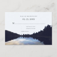 Rustikales Seeblick Hochzeit RSVP ©