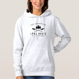 Rustikales Seehaus Oars Trees Familienname Hoodie