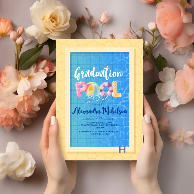 Rustikales Sommerschwimmbad Party Abschluss Einladung (Von Creator hochgeladen)