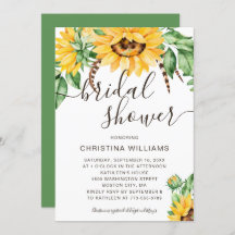 Rustikales Sonnenblume Bouquet Brautparty