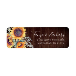 Rustikales Sonnenblumen | RÜCKSENDEADRESSE