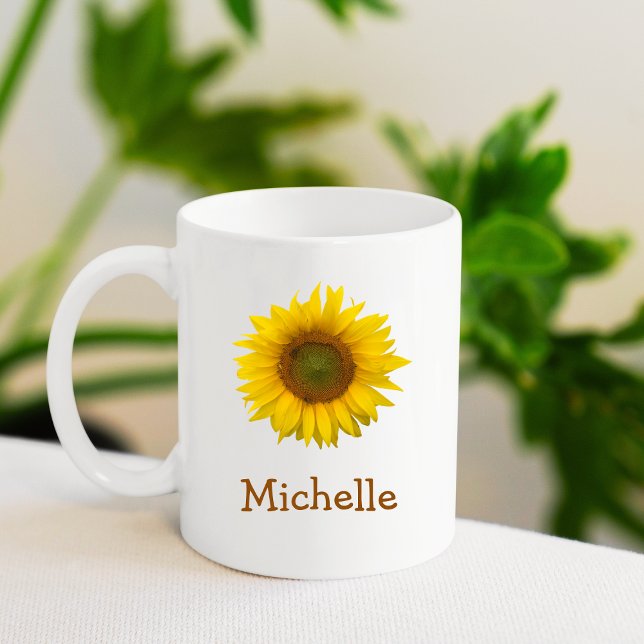 Rustikales Sonnenblumenland Kaffeetasse (Von Creator hochgeladen)