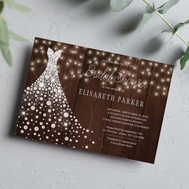 Rustikales Stallholz-Brautparty Einladung (Von Creator hochgeladen)