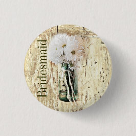 rustikales Stallholz Land daismaid Button