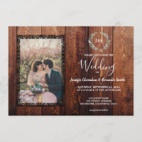 Rustikales Stallholz Land Vintages Foto Hochzeit