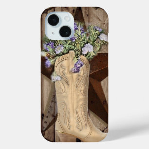 rustikales Stallholz Wildblume Cowboy Western Star Case-Mate iPhone Hülle