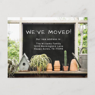 Rustikales Stallputz, wie wir uns bewegt haben Postkarte