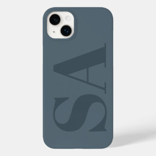 Rustikales Staubblau Wasserfarbe Minimal Zeitgenös Case-Mate iPhone 14 Plus Hülle
