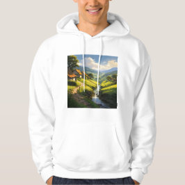 Rustikales Stone Houses Village Hoodie