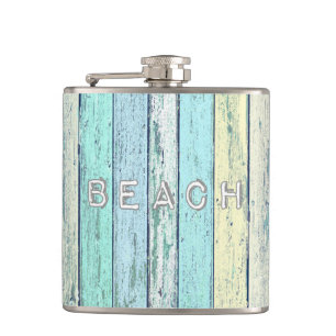 Rustikales Strand-Treibholz Flachmann