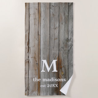 Rustikales Strandhandtuch