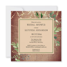 Rustikales String Light Greenerity Brautparty