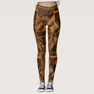 Rustikales Südwest-Streifenmuster (4) Leggings