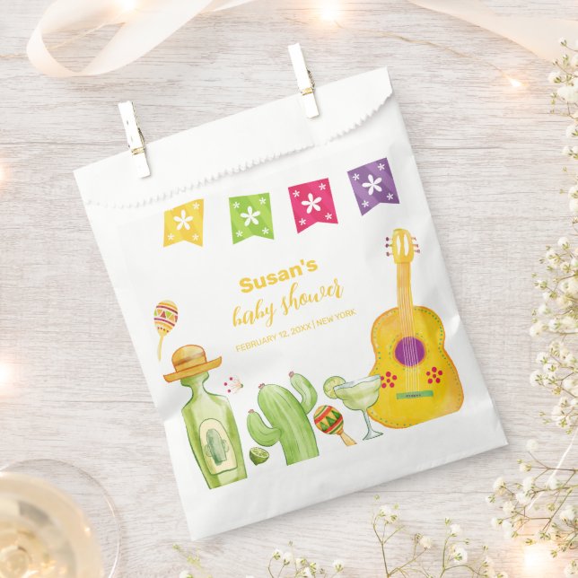 Rustikales Taco 'Bout Cactus Limon Guitar Baby Dus Geschenktütchen (Ausgeschnitten)