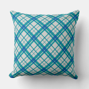 Rustikales Tartan-Schottisch-blaues Muster britisc Kissen