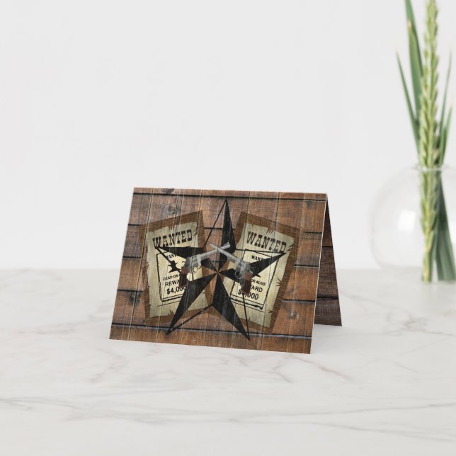 Rustikales Texas Star Western Duale Pistolen Gewol (Vorderseite)