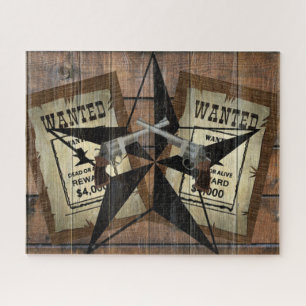 Rustikales Texas Star Western Duale Pistolen Gewol Puzzle
