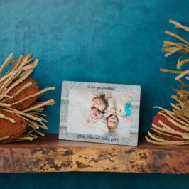 Rustikales Tin Silo Personalisiert Name Foto Plaqu Fotoplatte