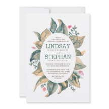 Rustikales Tremgold Blätter Forest Garden Hochzeit