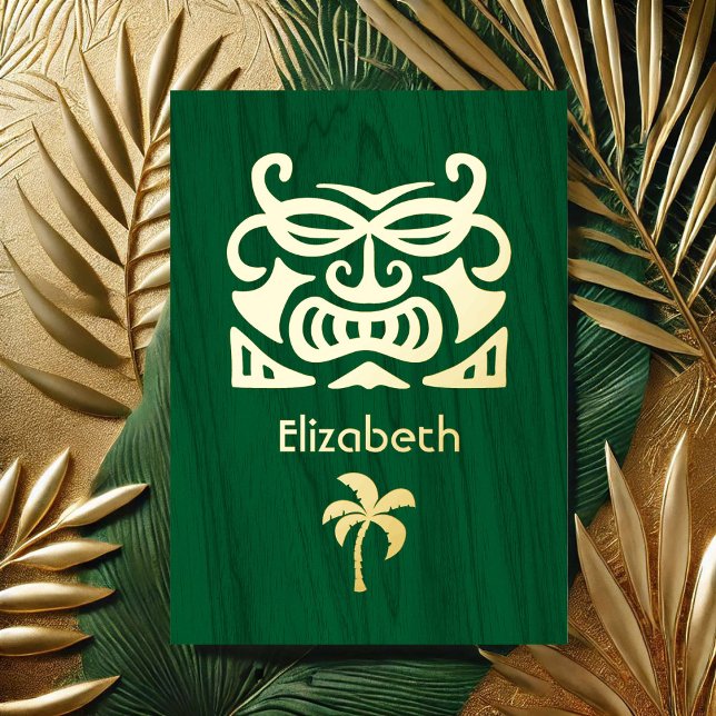 Rustikales tropisches Brautparty Folieneinladung (Rustic Tropical Bridal Shower Foil Invitation)