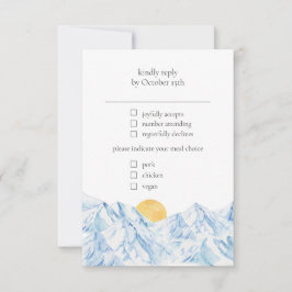 Rustikales UAWG RSVP Karte