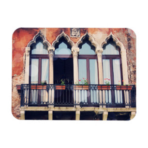 Rustikales Venedig Gebäude der Bestimmungsort- Magnet