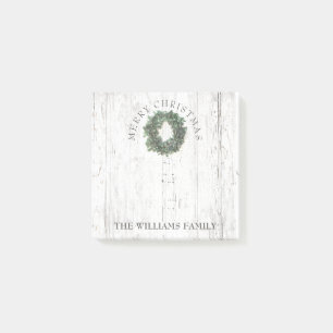 Rustikales verwittertes hölzerner post-it klebezettel