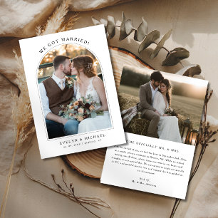 Rustikales Vintag Wir Got Verheiratetes Budget Hoc Ankündigung