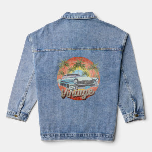 Rustikales Vintage Car Sommerurlaub Jeansjacke