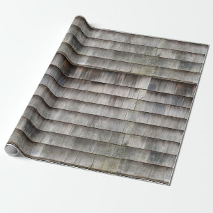 Rustikales Vintage-Holzbrett Farmhouse-Muster Geschenkpapier
