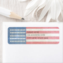 Rustikales Vintages amerikanisches Flag-Rücksendes