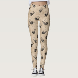 Rustikales Vintages Ghost-Muster (2) Leggings