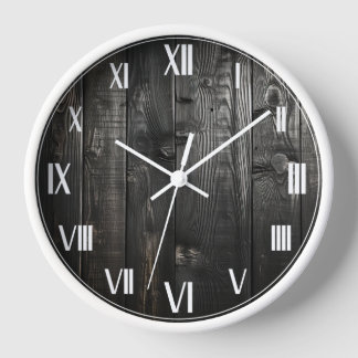 Rustikales, Vintages Holzhaus Uhr